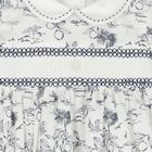Baby Girls White & Navy Blue Smocked Dress, 1, hi-res