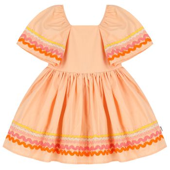 Girls Orange Ric Rac Dress
