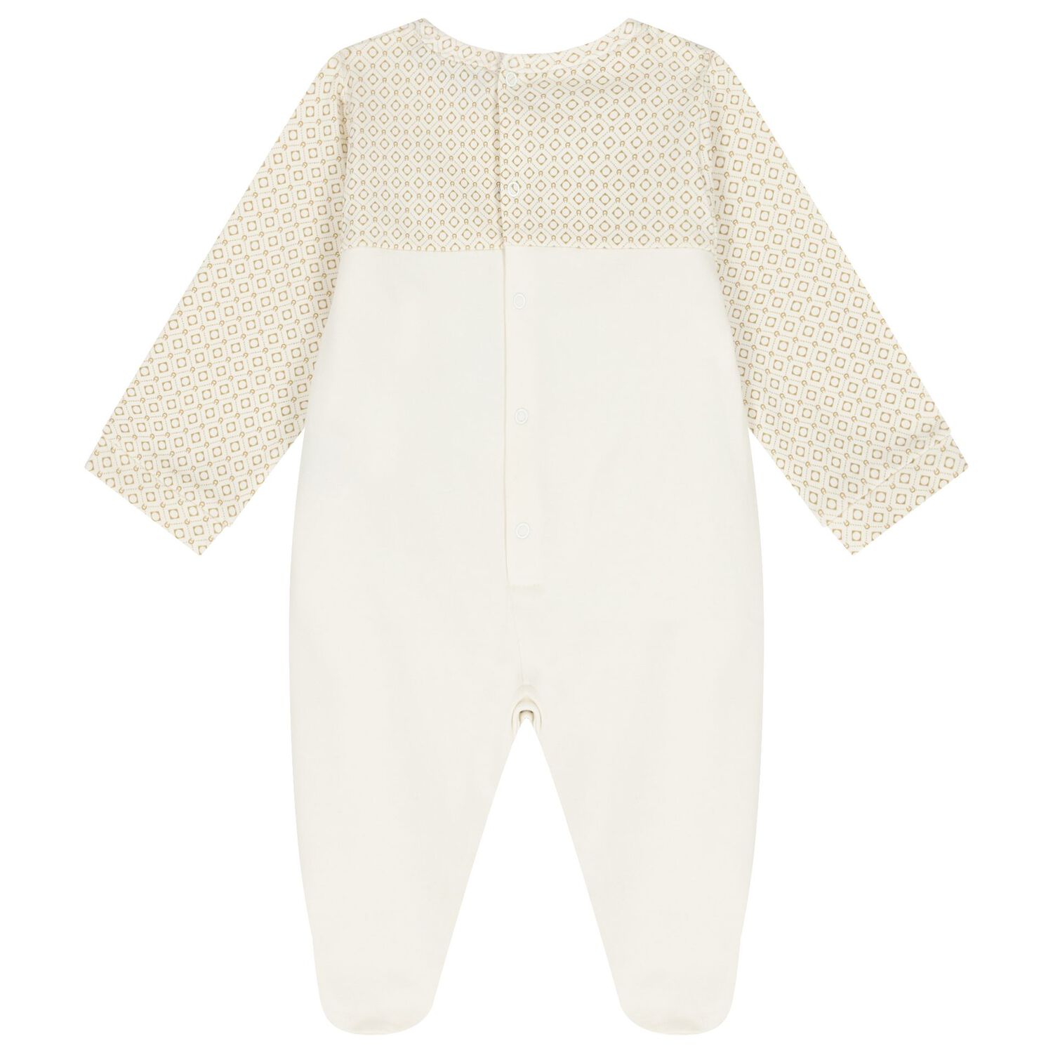 طقم أفرول بالشعار باللون العاجي, 1, hi-res image number null