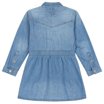 Girls Blue Denim Dress