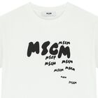 تيشيرت بالشعار باللون الأبيض, 1, hi-res