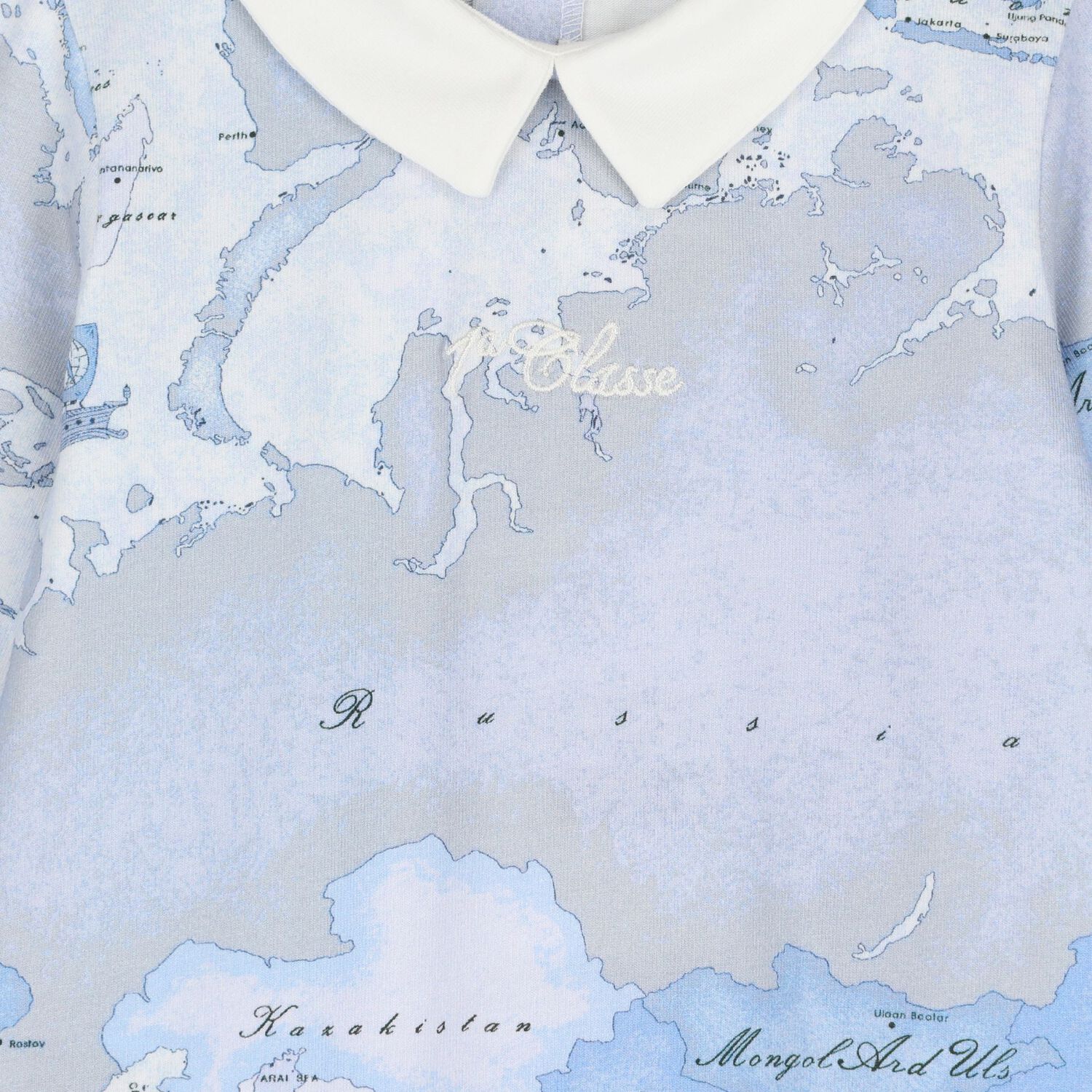 Baby Boys Ivory & Blue Geo Map Babygrow Gift Set, 1, hi-res image number null