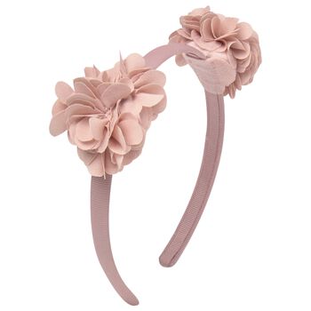 Girls Pink Flower Headband