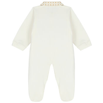 Ivory & Gold Logo Babygrow