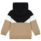 Baby Boys Beige Logo Tracksuit Set, 1, hi-res