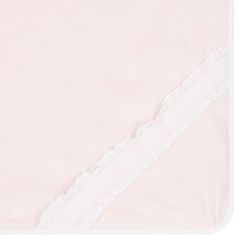 Baby Girls Pink & White Dots Blanket