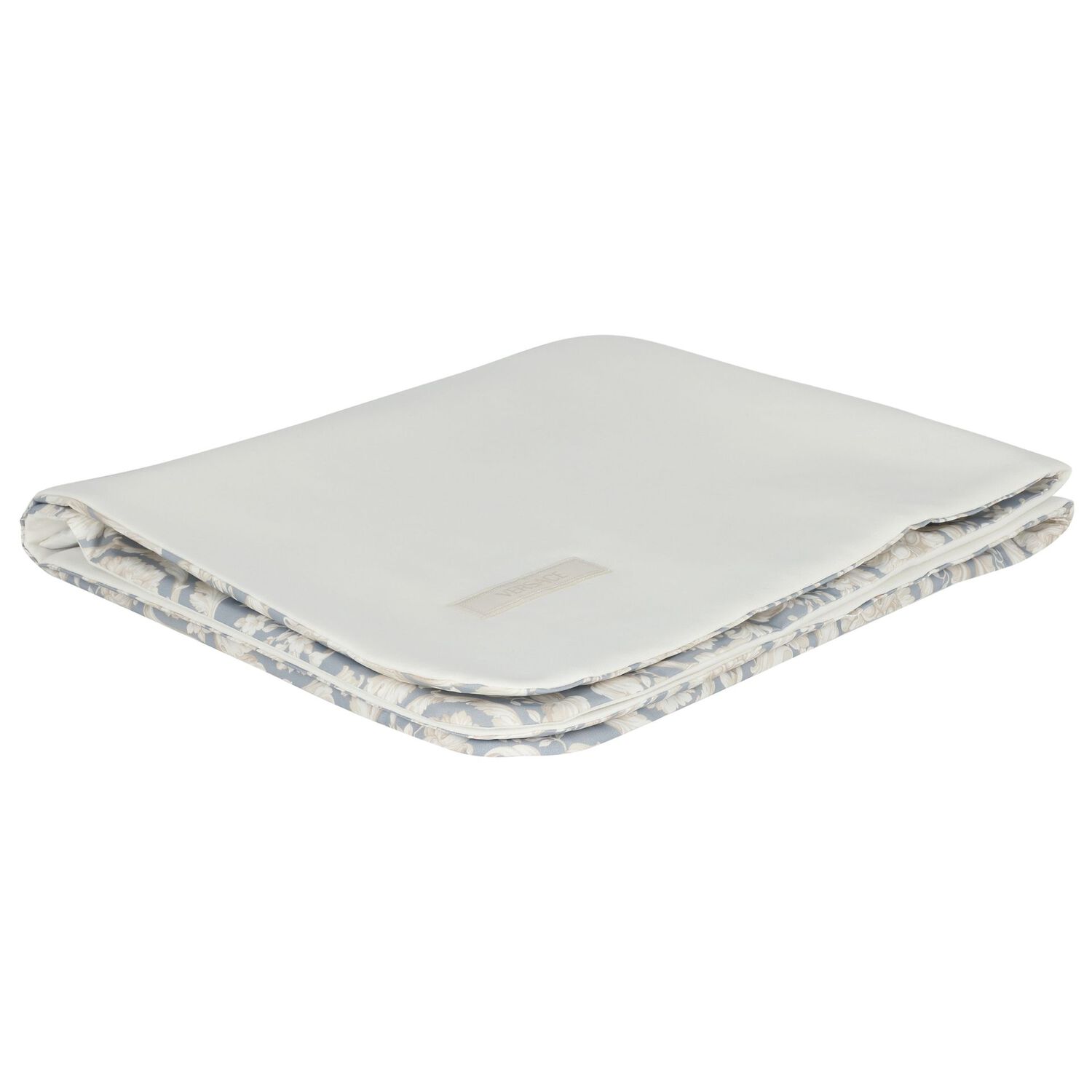 Ivory & Grey Barocco Baby Blanket, 1, hi-res