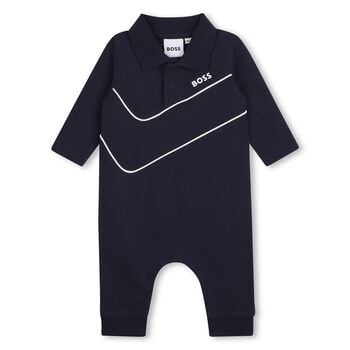 Baby Boys Navy Blue Babygrow