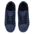 Boys Navy Blue Logo Trainers, 1, hi-res