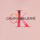 تيشيرت بالشعار باللون الوردى للبنات, 1, hi-res