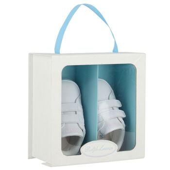 Baby Girls White Logo Trainers