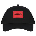 Boys Black Logo Cap, 3, hi-res