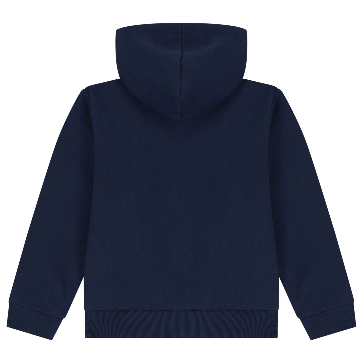 Boys Blue Logo Hooded Zip Up Top, 1, hi-res