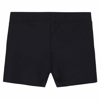 Black & White Logo Swim Shorts