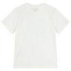 تيشيرت اولاد بالشعار باللون الابيض , 1, hi-res