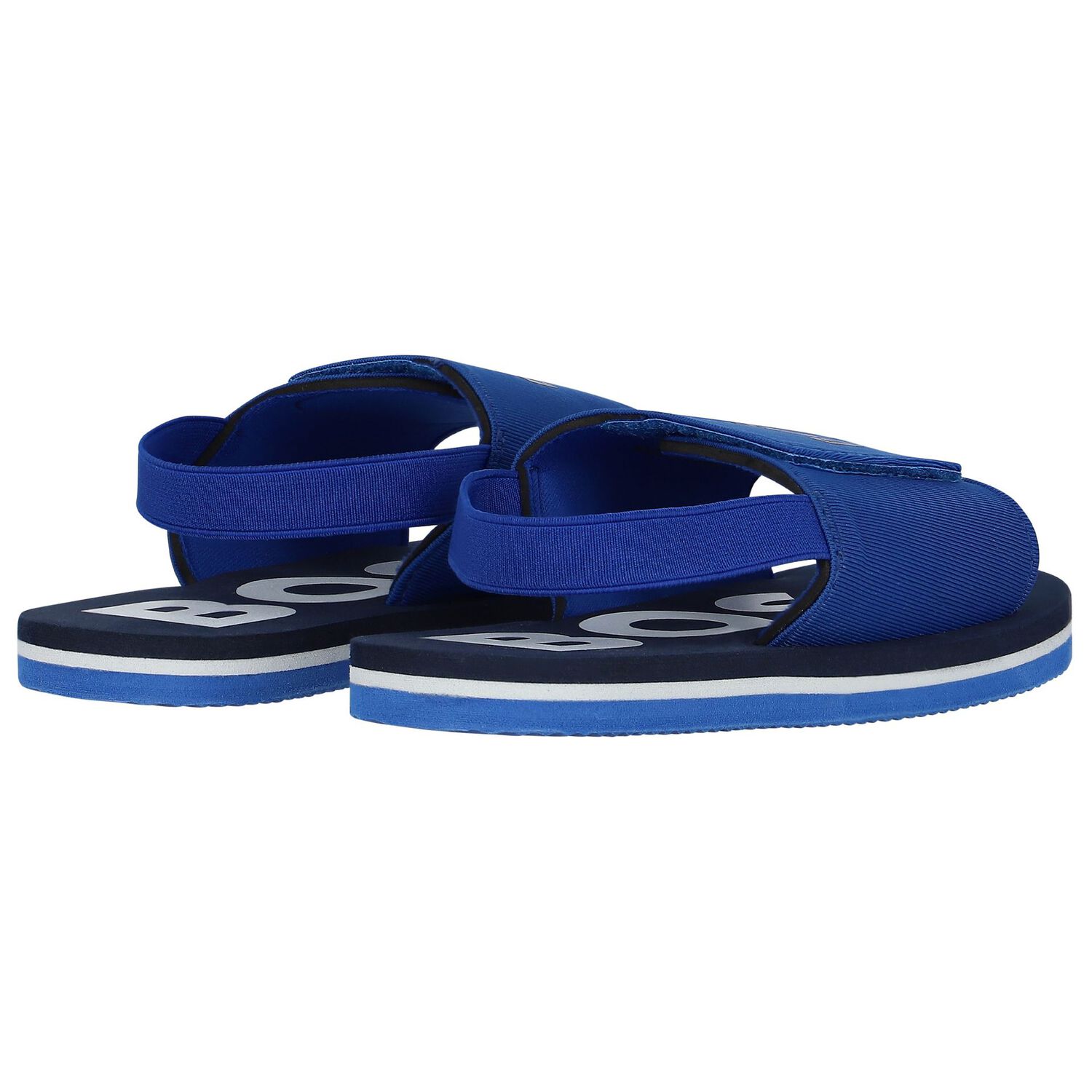 Boys Blue Velcro Sandals, 3, hi-res image number null