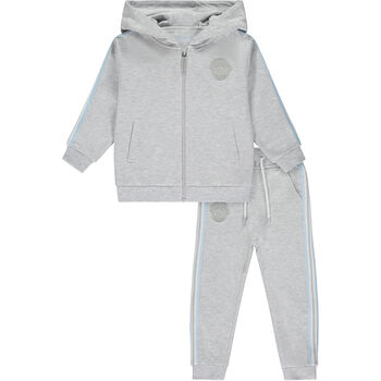 Boys Grey Logo Tracksuit