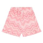 Girls Pink Zig Zag Pyjamas, 1, hi-res