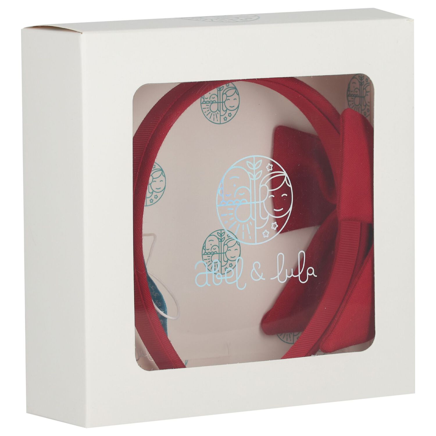 Girls Red Bow Headband, 1, hi-res