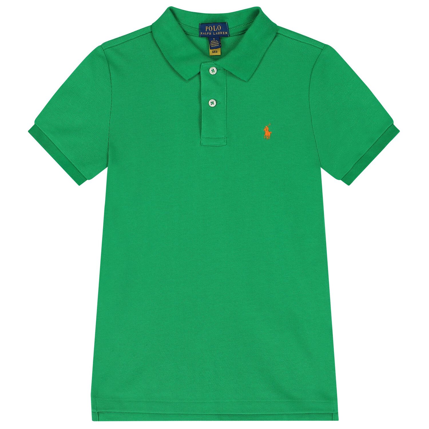 Boys Green Logo Polo Shirt, 2, hi-res image number null