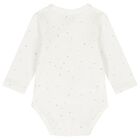 Baby Girls Ivory & Blue Balloon Bodysuits ( 2-Pack ), 3, hi-res