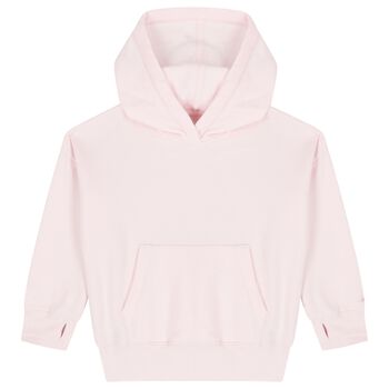 Girls Pink Logo Hooded Top
