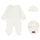 Ivory & Gold Babygrow Gift Set , 1, hi-res