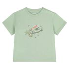 Younger Boys Green & White T-Shirts ( 2-Pack ), 2, hi-res