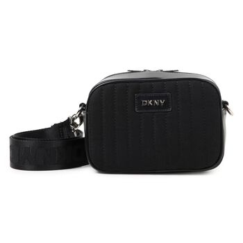 Girls Black Logo Handbag