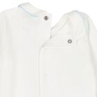 Baby Boys Blue & Ivory Flower Babygrows ( 2-Pack ), 1, hi-res