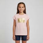 Girls Pink Logo T-shirt, 3, hi-res