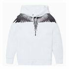 Boys White Wings Print Hooded Top, 1, hi-res