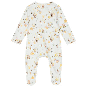 White & Yellow Honey Babygrow