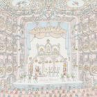 بطانية كاريه للأطفال بطبعة كسارة البندق  باللون الأبيض والأزرق, 1, hi-res