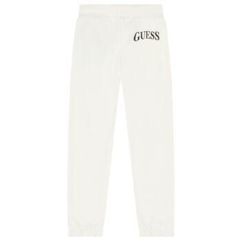 Girls Ivory Logo Joggers