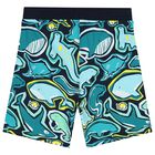 Boys Multi-Coloured Whale Shorts, 1, hi-res