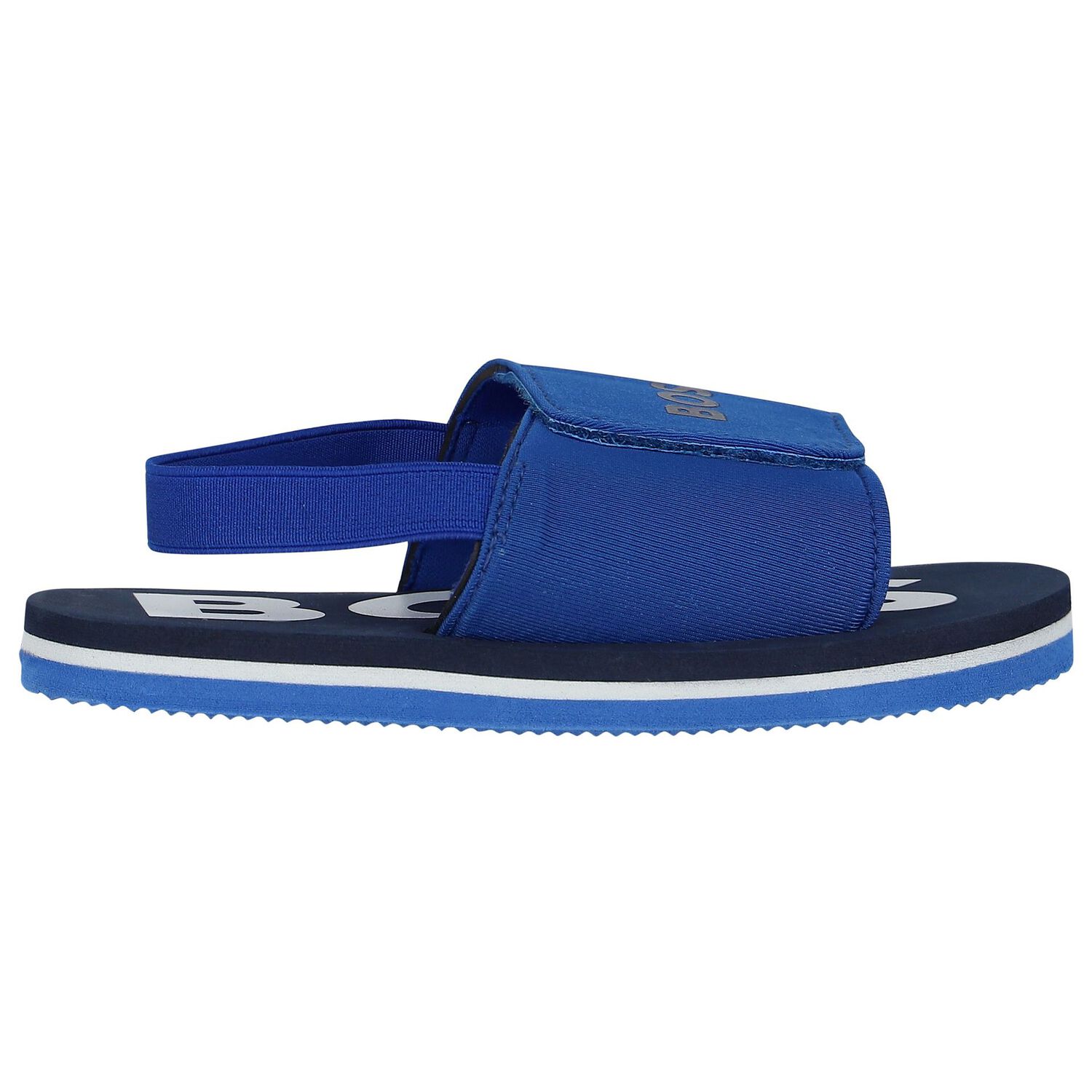 Boys Blue Velcro Sandals, 3, hi-res image number null