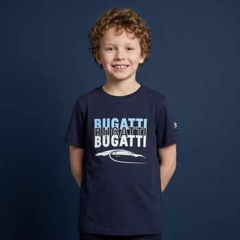 Boys Navy Blue Logo T-Shirt