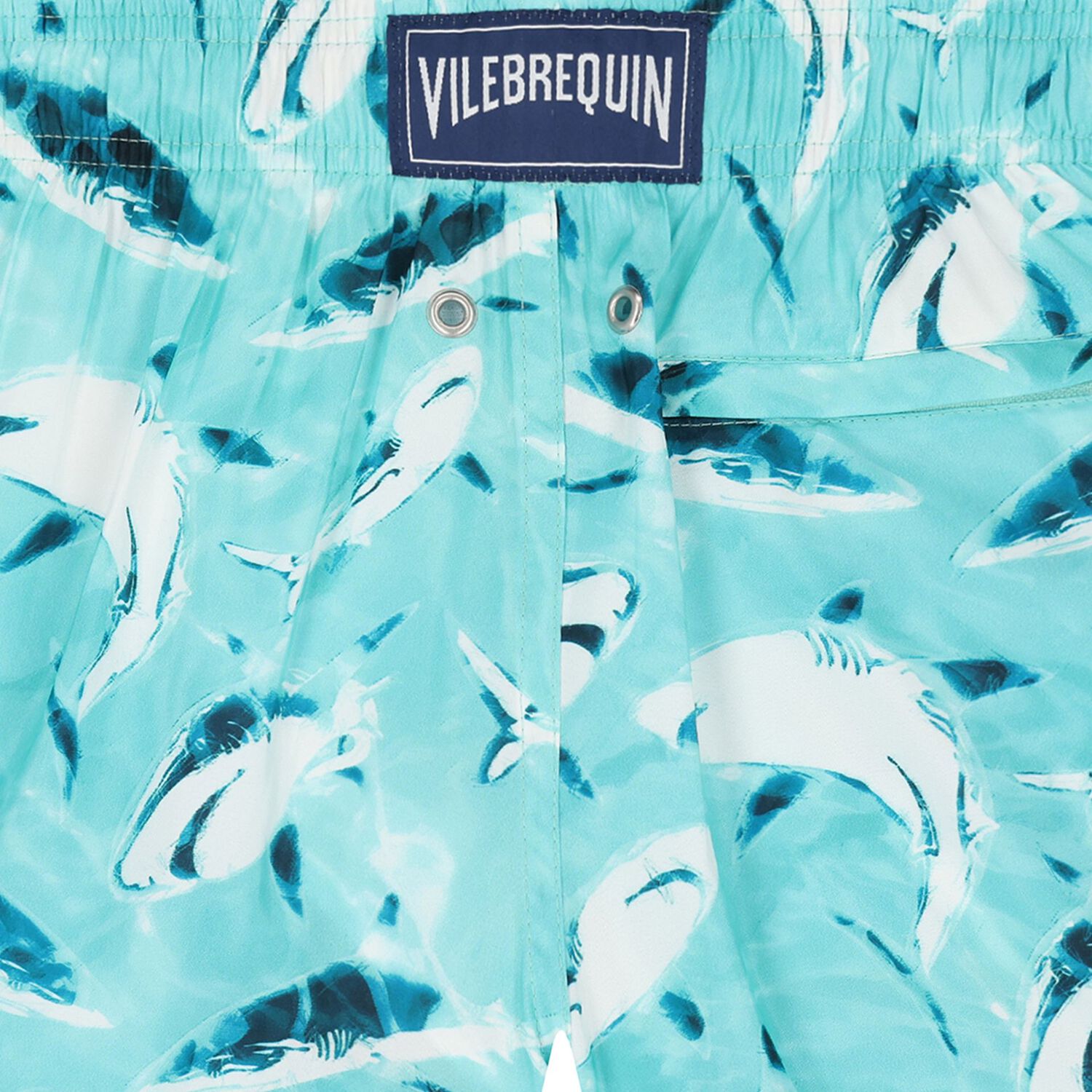 Boys Blue Shark Swim Shorts, 1, hi-res image number null