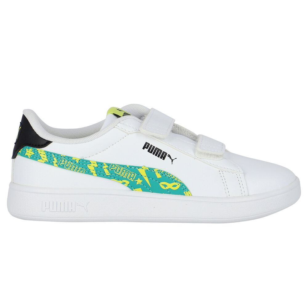Puma Boys White Smash 3.0 Trainers | Junior Couture