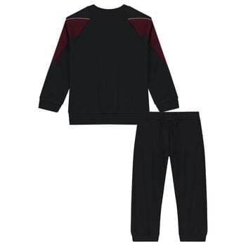 Boys Black Logo Spidersman Marvel Tracksuit