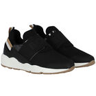 Boys Black Logo Trainers, 1, hi-res