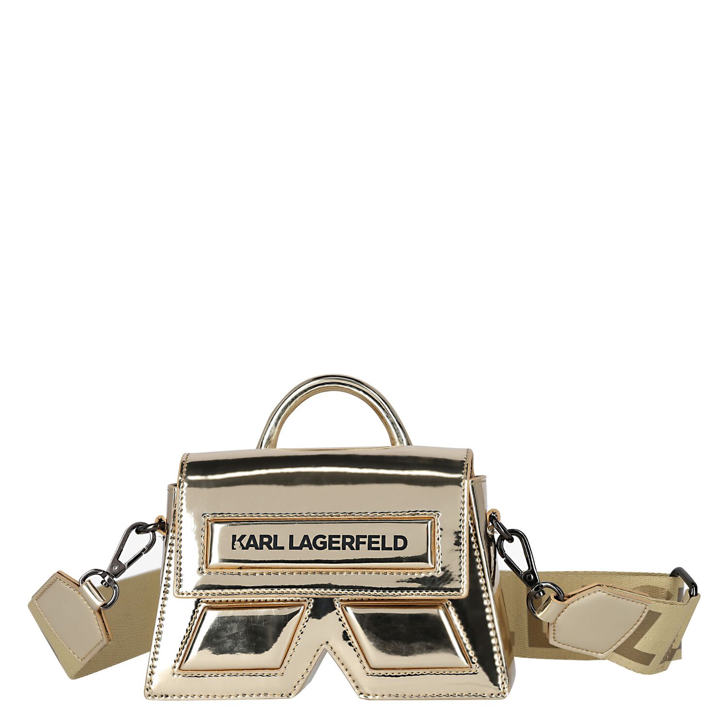 Girls Gold Logo Handbag, 2, hi-res image number null