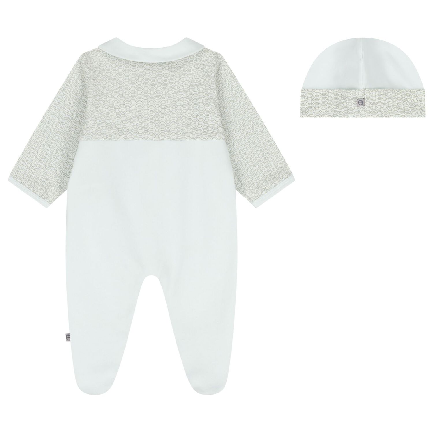 Baby Boys Blue & Gold Logo Babygrow Gift Set, 2, hi-res