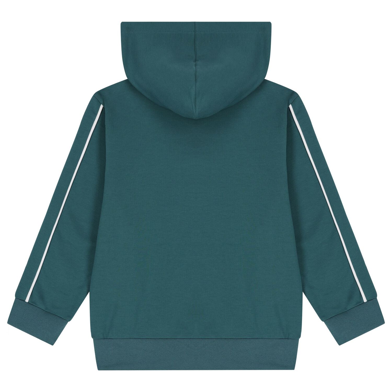 Boys Green Logo Hooded Top, 1, hi-res