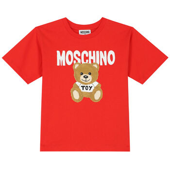 Red Teddy Bear Logo T-Shirt