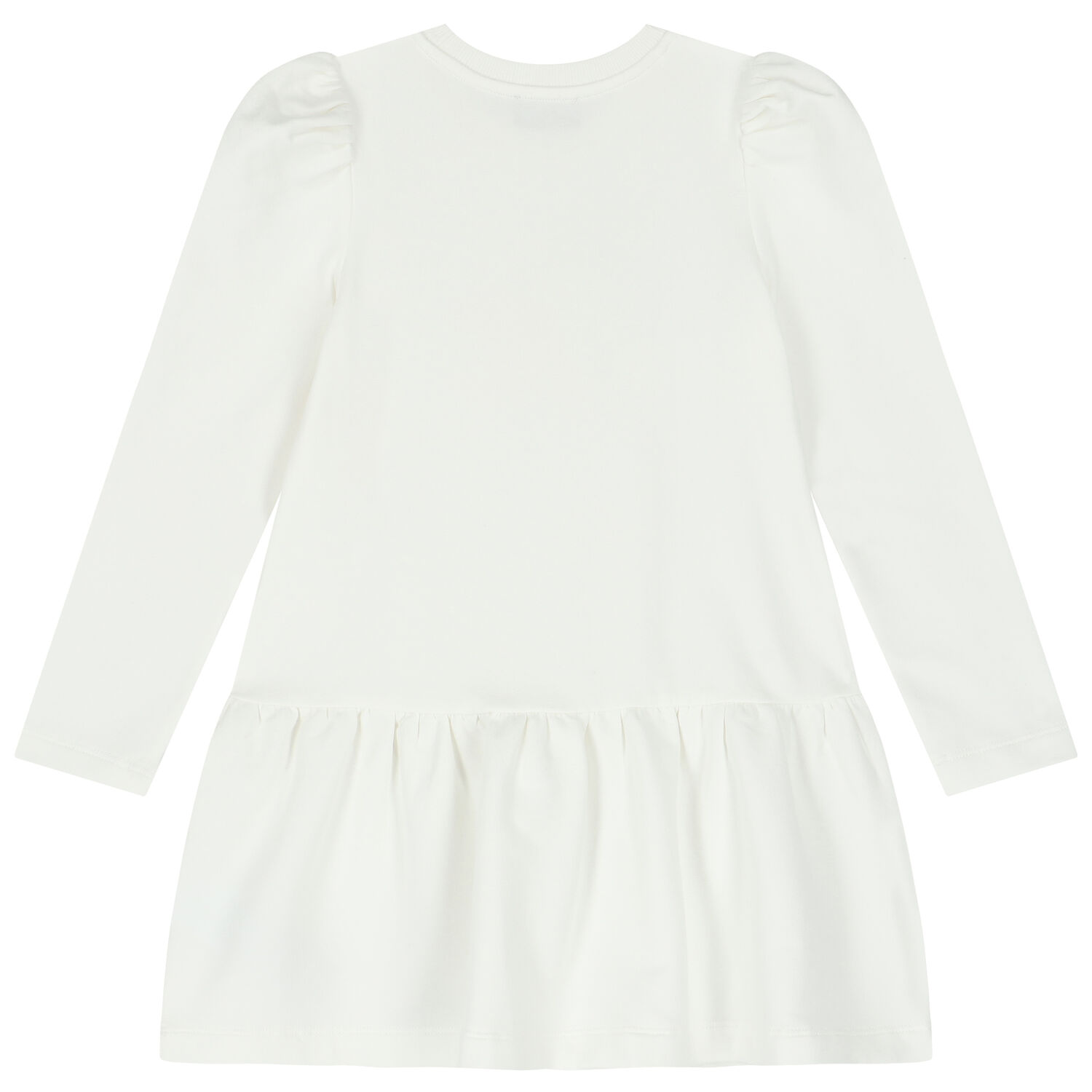 فستان بنات بشعار تيدي باللون العاجي, 4, hi-res