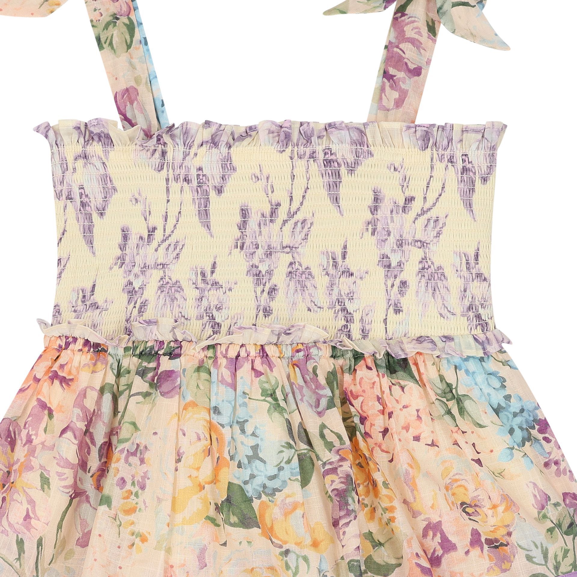 NWT_ZARA FW23 CROSSOVER STRAPS V-NECK MIDI PRINTED DRESS