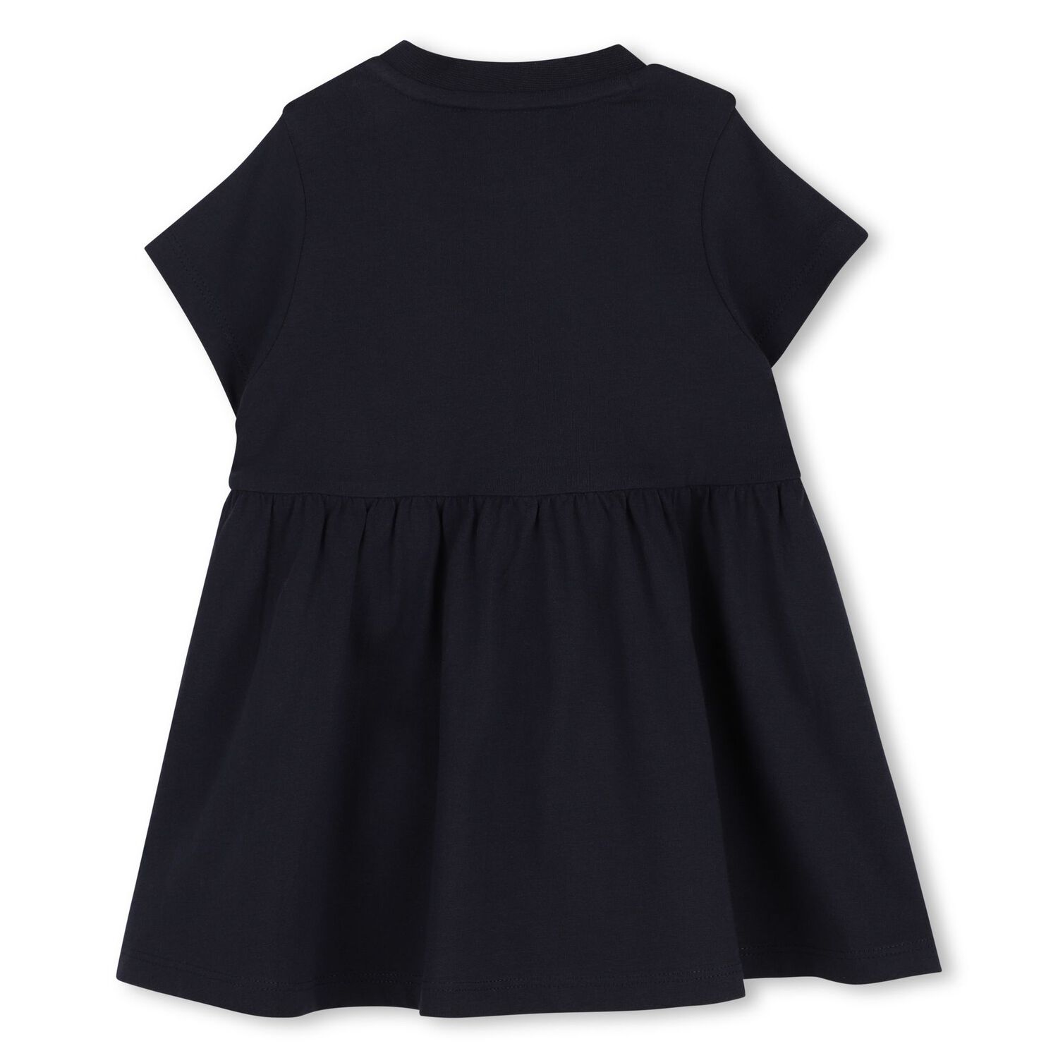Younger Girls Navy Blue Tiger Logo Dress, 1, hi-res