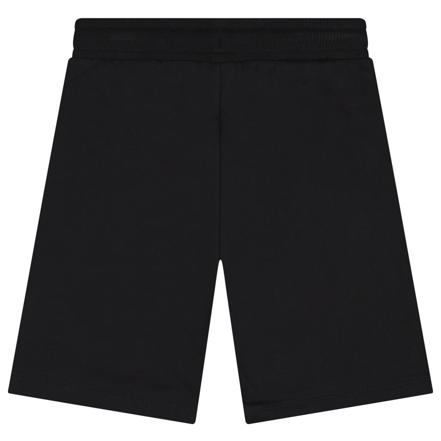 Boys Black Logo Shorts, 1, hi-res